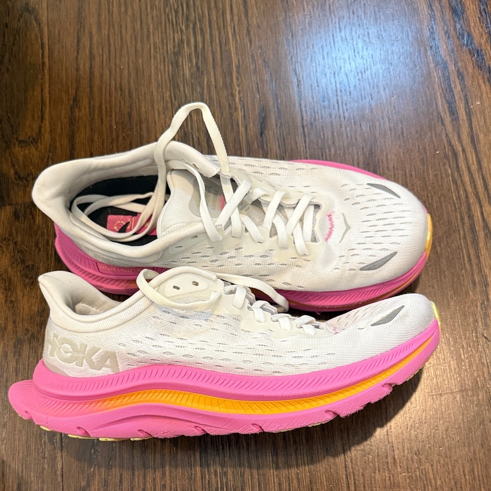 Hoka Kawana Shoes in Whote/ Nimbus Cloud- No longer sold